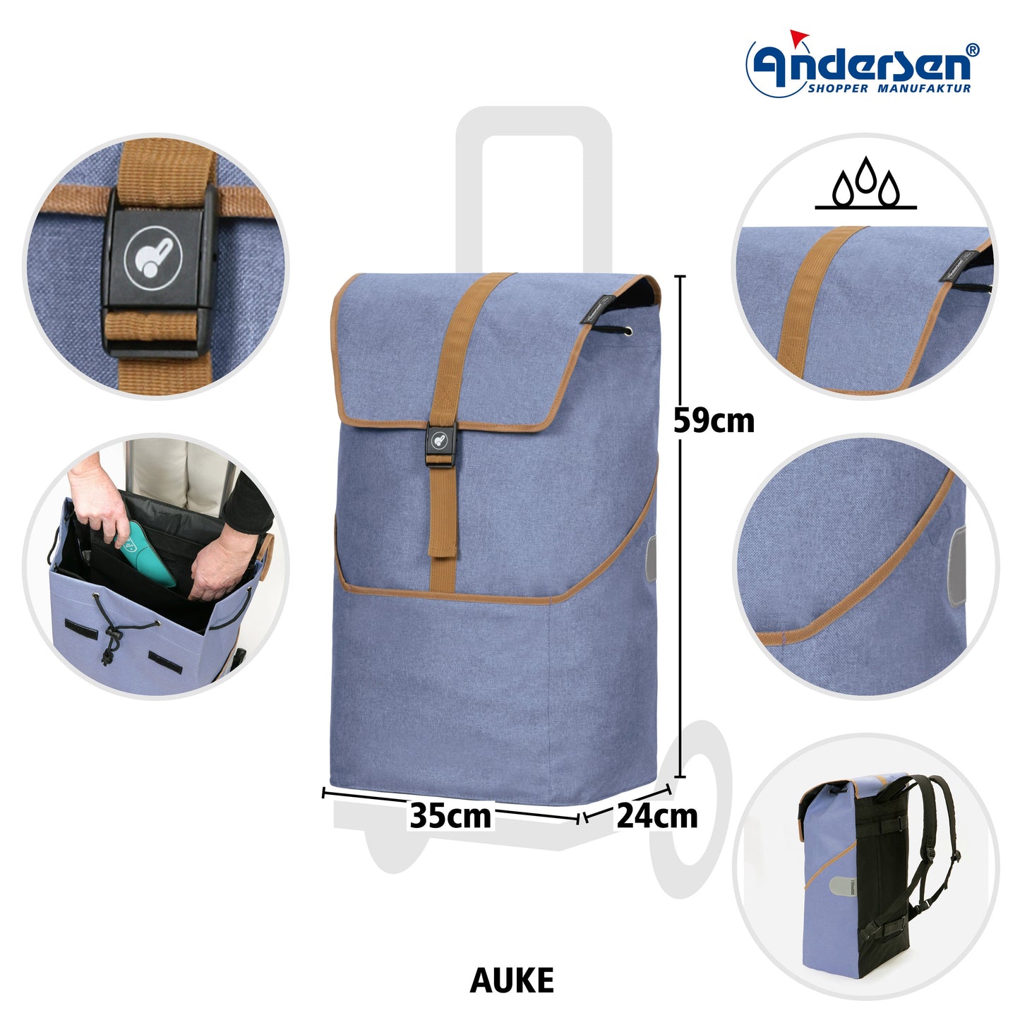 Andersen Shopper Manufaktur-Alu Star Shopper Auke flieder-www.shopping-trolley.ch-bild3