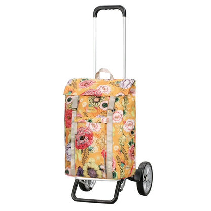 Andersen Shopper Manufaktur-Alu Star Shopper Basil Bloom gelb-www.shopping-trolley.ch-bild1