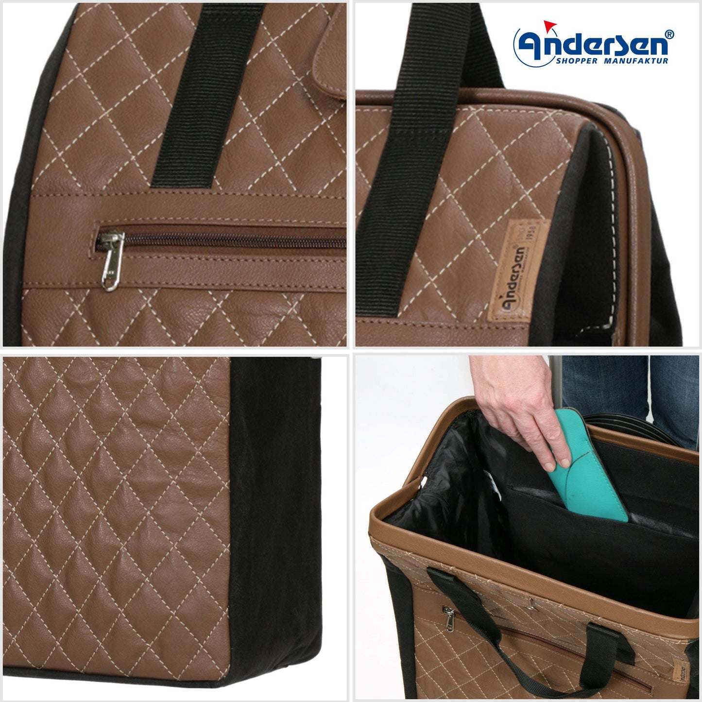 Andersen Shopper Manufaktur-Alu Star Shopper Inra braun-www.shopping-trolley.ch-bild5