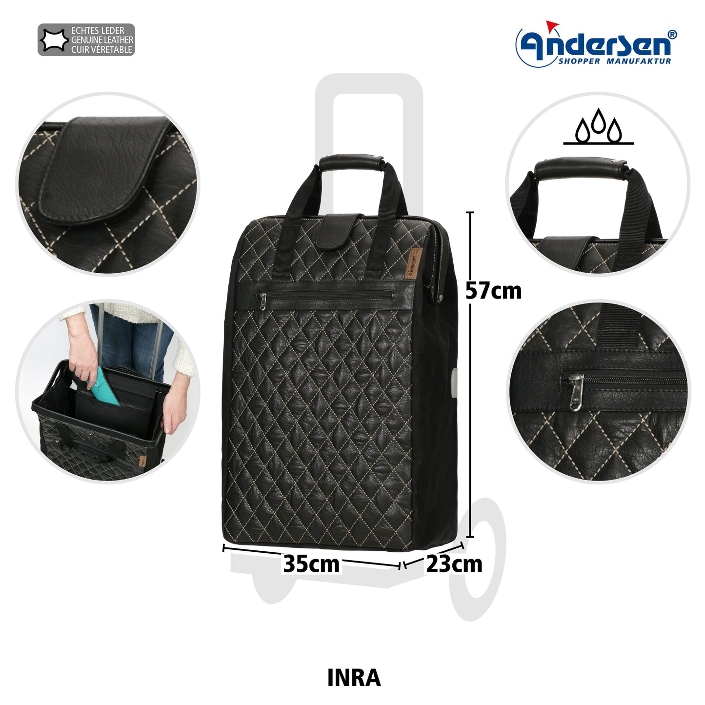 Andersen Shopper Manufaktur-Alu Star Shopper Inra schwarz-www.shopping-trolley.ch-bild3