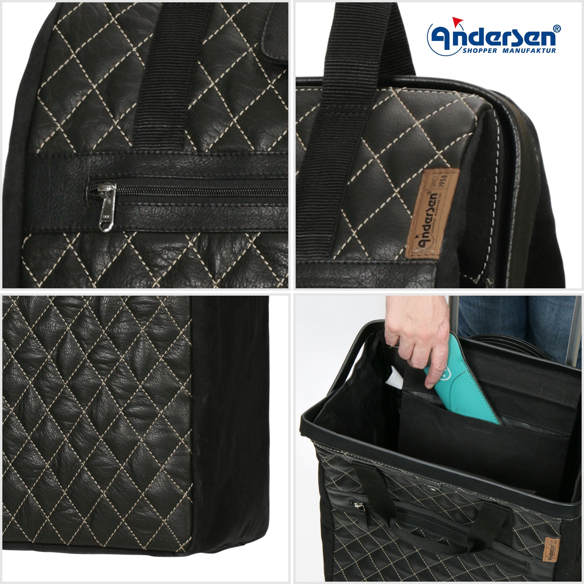 Andersen Shopper Manufaktur-Alu Star Shopper Inra schwarz-www.shopping-trolley.ch-bild5