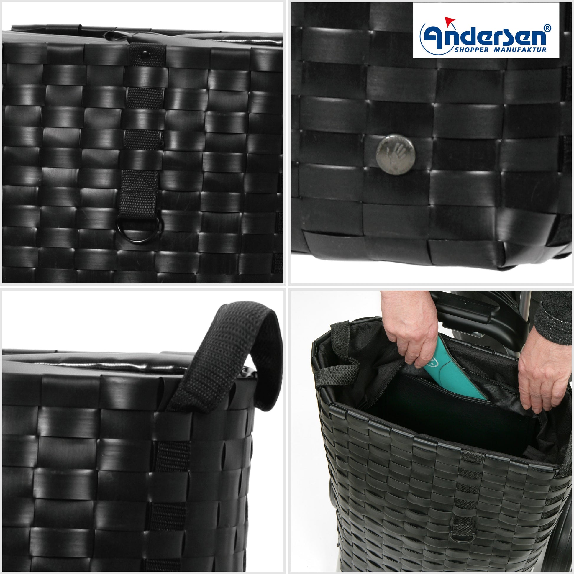 Andersen Shopper Manufaktur-Alu Star Shopper Silja black-www.shopping-trolley.ch-bild5