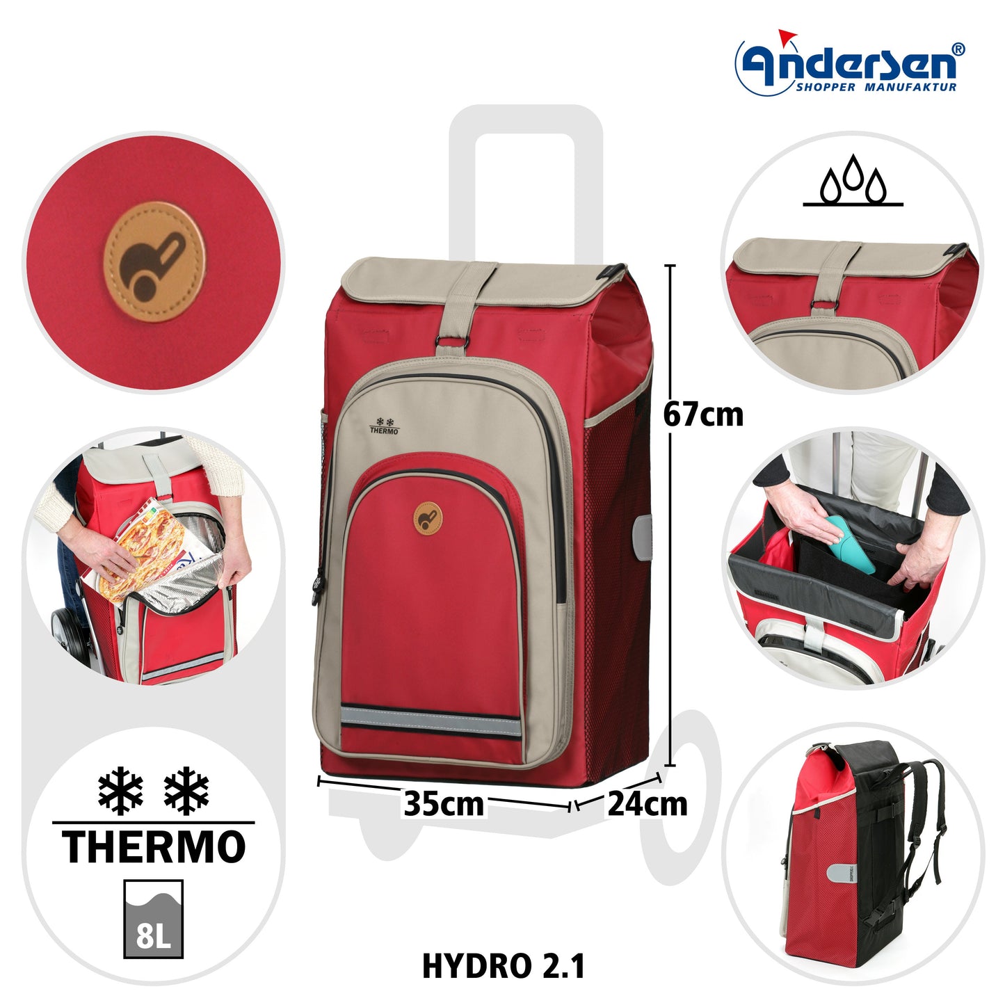 Andersen Shopper Manufaktur-Hydro 2.1 rot-www.shopping-trolley.ch-bild2