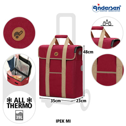 Andersen Shopper Manufaktur-Ipek Mi rot-www.shopping-trolley.ch-bild2