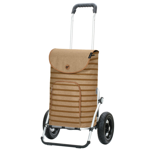 Andersen Shopper Manufaktur-Royal Shopper (Luft-Kugellagerrad 25 cm) Eske braun-www.shopping-trolley.ch-bild1