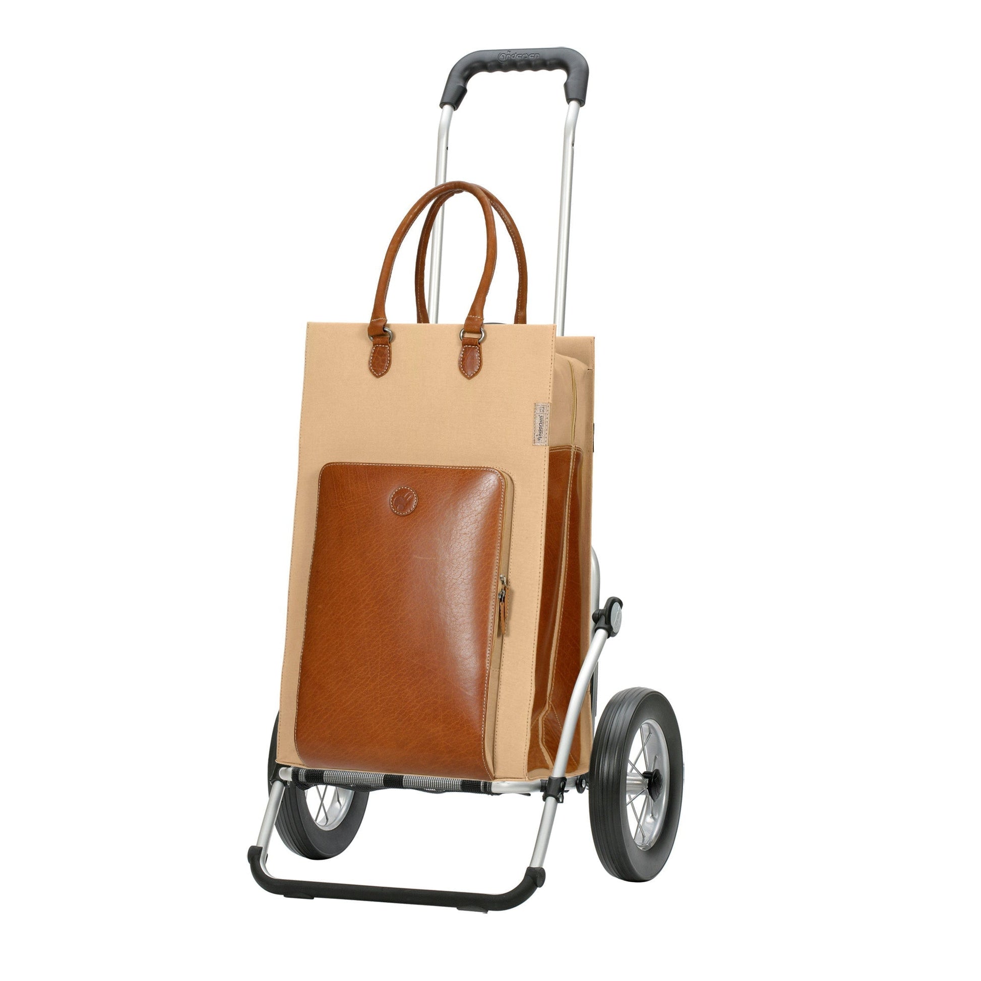 Andersen Shopper Manufaktur-Royal Shopper (Metallspeichenrad 25 cm) Charu beige-www.shopping-trolley.ch-bild1