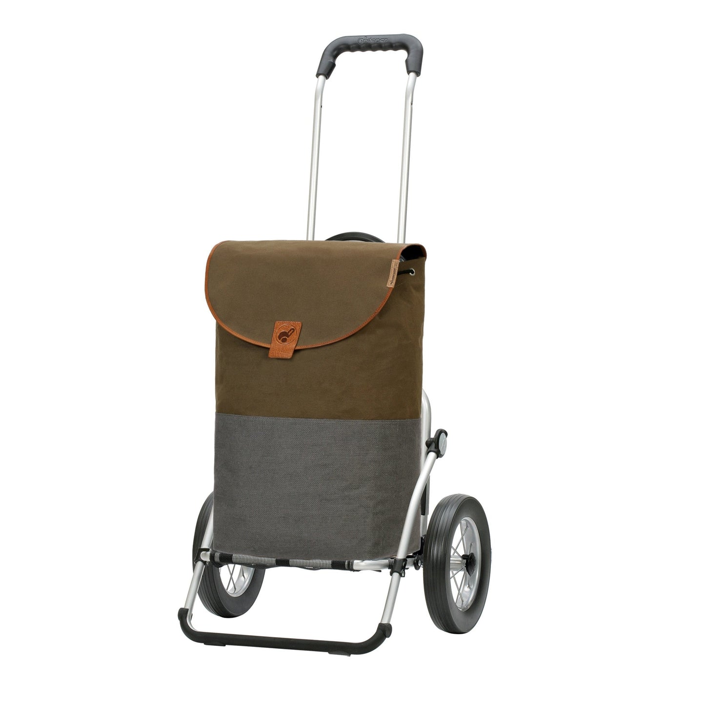 Andersen Shopper Manufaktur-Royal Shopper (Metallspeichenrad 25 cm) Priya khaki-www.shopping-trolley.ch-bild1