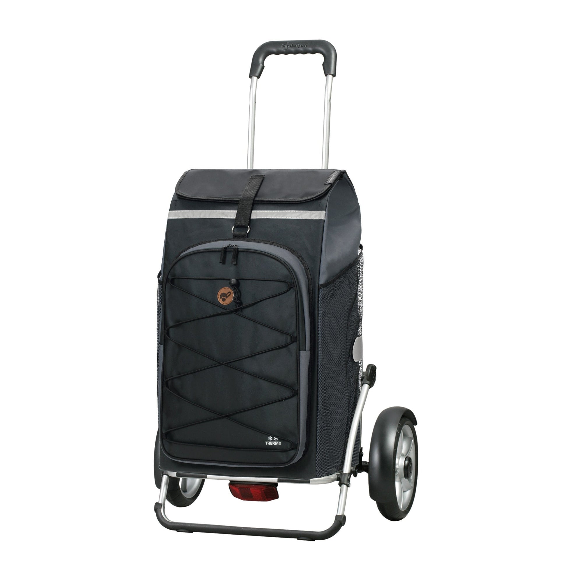 Andersen Shopper Manufaktur-Royal Shopper Plus (Kugellagerrad 25 cm) Fado 2.0 grau-www.shopping-trolley.ch-bild1