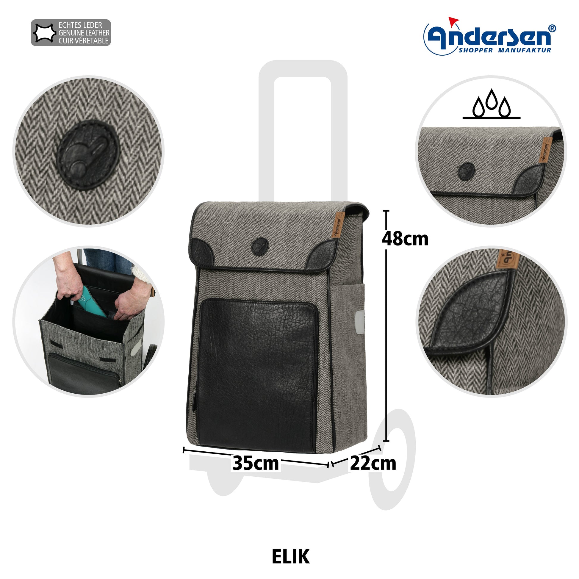 Andersen Shopper Manufaktur-Scala Shopper Plus Elik schwarz-www.shopping-trolley.ch-bild3