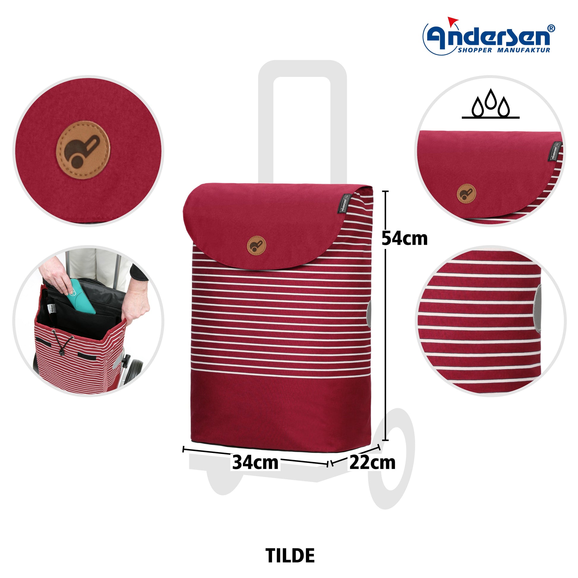 Andersen Shopper Manufaktur-Scala Shopper Plus Tilde rot-www.shopping-trolley.ch-bild3