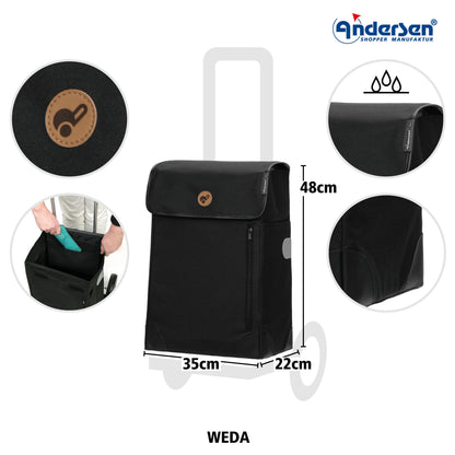 Andersen Shopper Manufaktur-Scala Shopper Plus Weda schwarz-www.shopping-trolley.ch-bild3