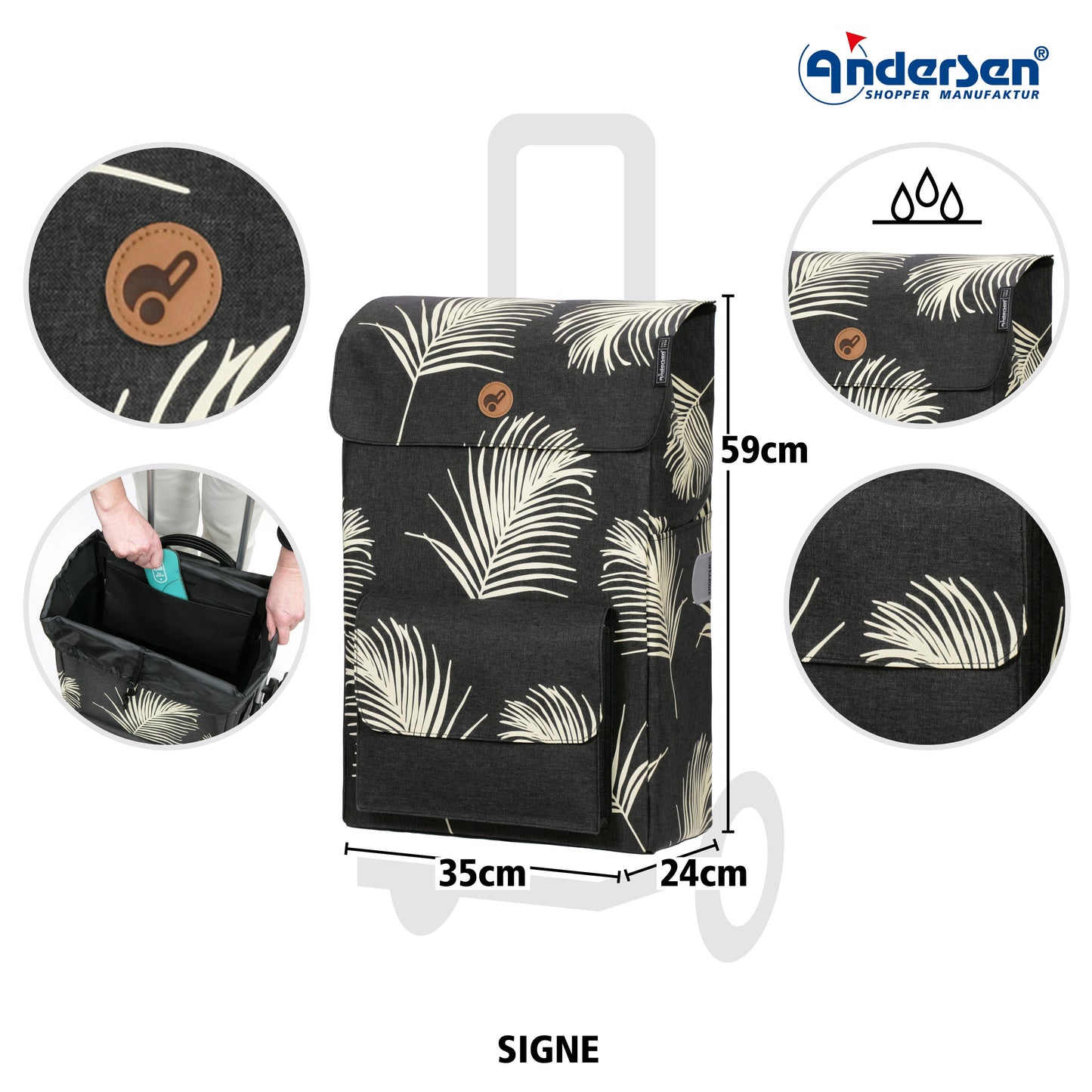 Andersen Shopper Manufaktur-Signe schwarz-www.shopping-trolley.ch-bild2