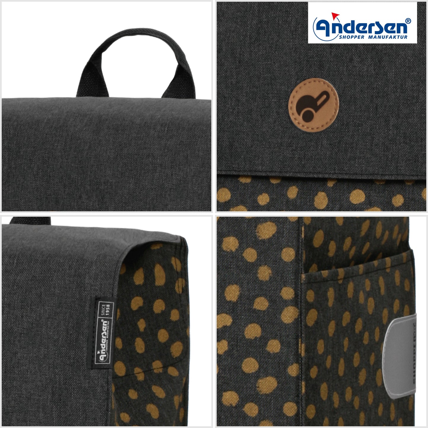 Andersen Shopper Manufaktur-Treppensteiger Scala Shopper Fita schwarz-www.shopping-trolley.ch-bild5