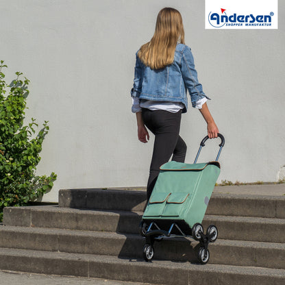 Andersen Shopper Manufaktur-Treppensteiger Scala Shopper Ipek Mo salbei-www.shopping-trolley.ch-bild6