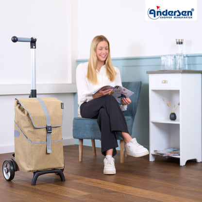 Andersen Shopper Manufaktur-Unus Shopper Fun Mikkel beige-www.shopping-trolley.ch-bild7