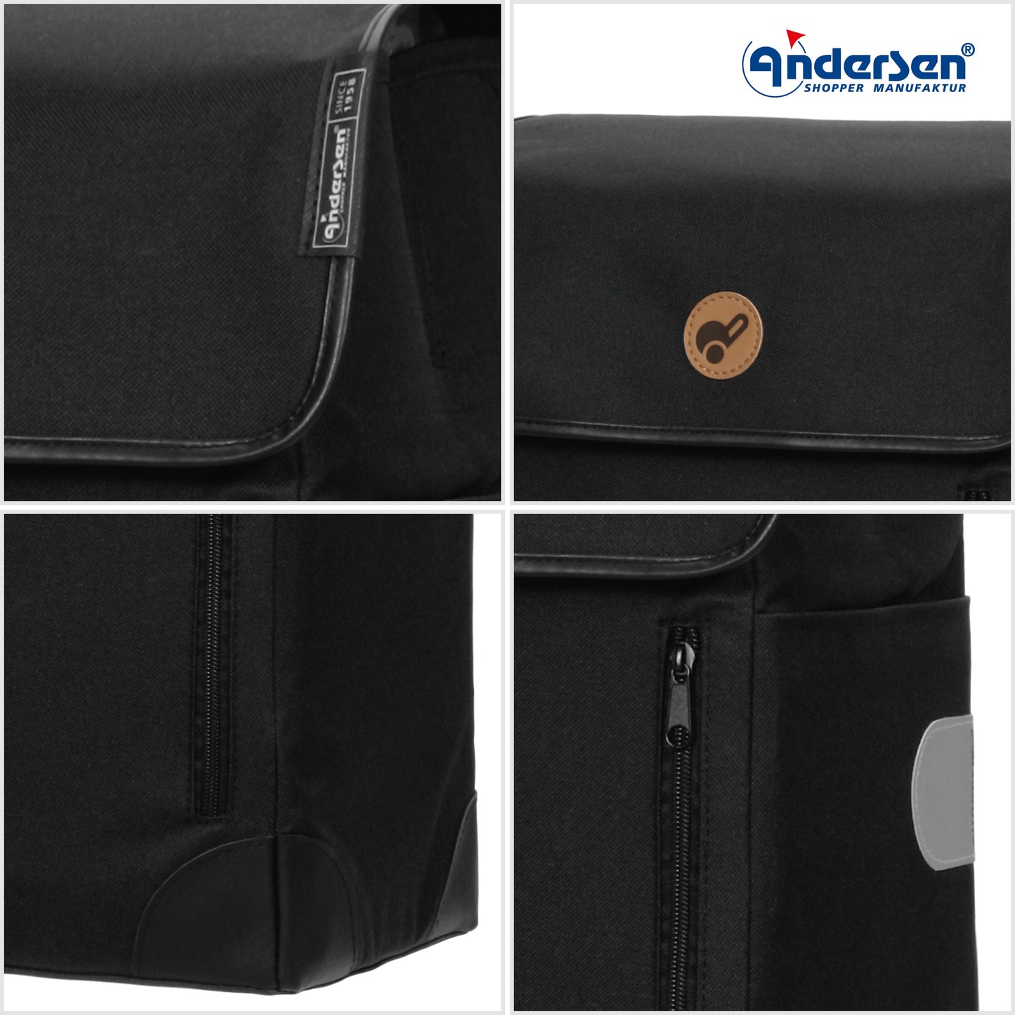 Andersen Shopper Manufaktur-Weda schwarz-www.shopping-trolley.ch-bild3